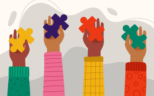 Hands of children with autism | © https://www.freepik.com/free-vector/hand-drawn-world-autism-awareness-day-illustration-with-puzzle-pieces_12673732