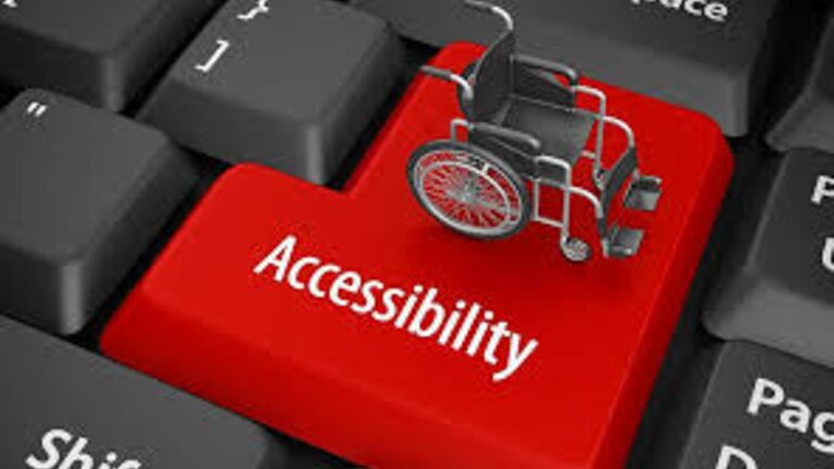 the Enter key on a computer keyboard with the word Accessibility written on it and a wheel chair on it   | © www.nbnco.com.au