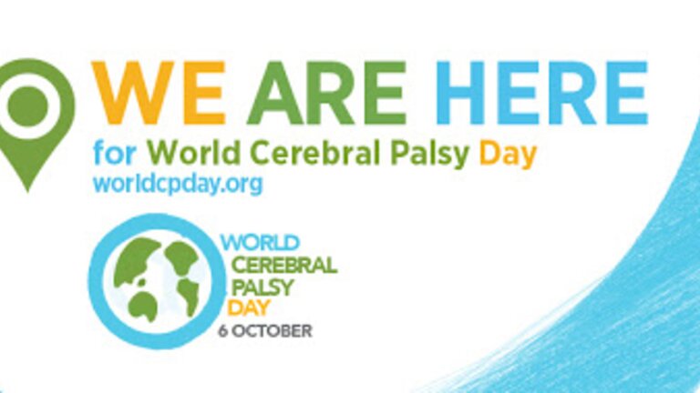 We are here for World Cerebral Palsy Day. October 6.